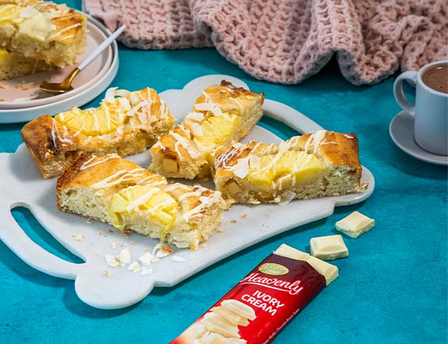Pineapple, White Chocolate and Coconut Bars
